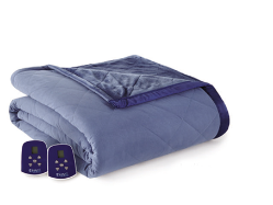 Divine Reversible Velvet Electric Heated Blanket - Full - Five Colors to Choose From - EBUVFULL