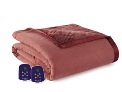 Divine Reversible Velvet Electric Heated Blanket - Full - Five Colors to Choose From - EBUVFULL