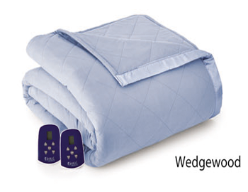 Microflannel Electric Blankets - Amethyst- Wedgewood