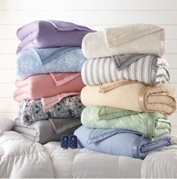Plush Reversible Sherpa Fleece to Quilted Electric Blankets