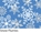 Snow Flurries - Blue and White